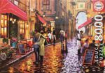 Image of the puzzle 8000, Educa, Cafe Street, by Richard Macneil, Picture of the box