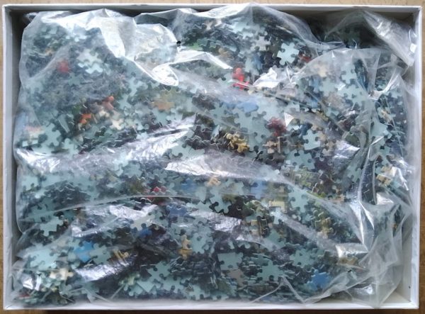 Image of the puzzle 6000, Schmidt, Linderhof Castle, Incomplete, Picture of the bag