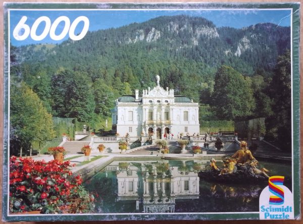 Image of the puzzle 6000, Schmidt, Linderhof Castle, Incomplete, Picture of the box