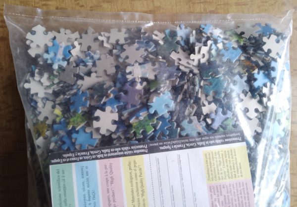 Image of the puzzle 4000, Clementoni, Neuschwanstein Castle, Complete, Detail of the bag