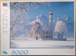 Image of the puzzle 5000, MB, Temple in the Snow, Incomplete, Picture of the box