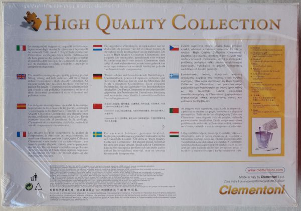 Image of the puzzle 4000, Clementoni, Old Map, Frederick de Wit, Factory Sealed, Picture of the back