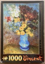 Image of the puzzle 1000, D-Toys, Flowers in Blue Vase, by Vincent van Gogh, Complete, Picture of the box