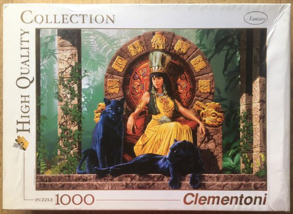 Image of the puzzle 1000, Clementoni, Aztec Queen, by Lorenzo di Mauro, Complete, Picture of the box