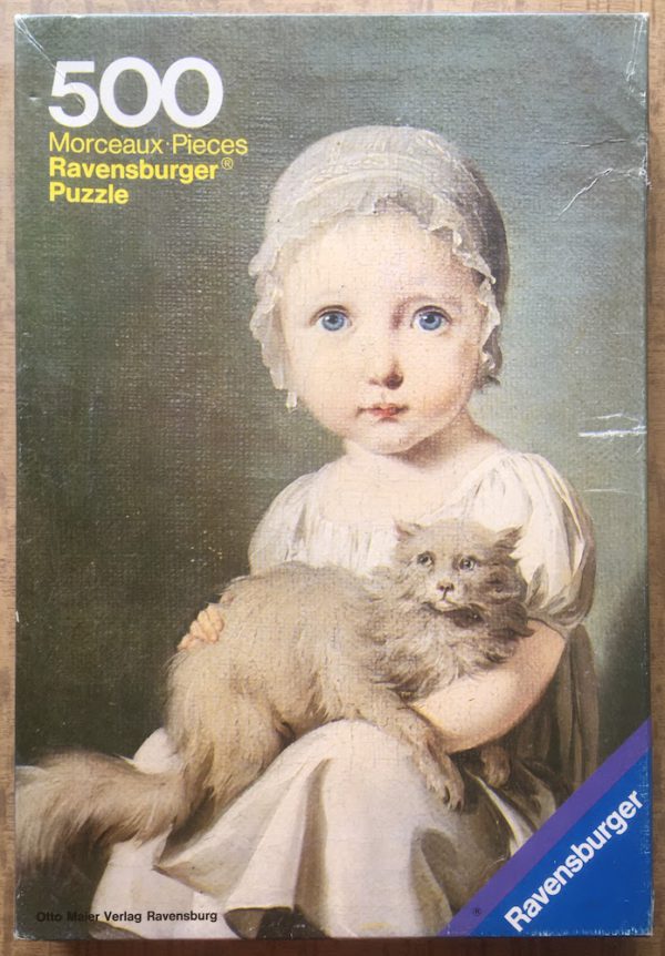 Image of the puzzle 500, Ravensburger, Portrait of a Child, by Louis Leopold Boilly, Complete, Picture of the box
