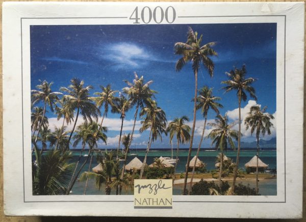 Image of the puzzle 4000, Nathan, Tahiti, Factory Sealed, Picture of the box