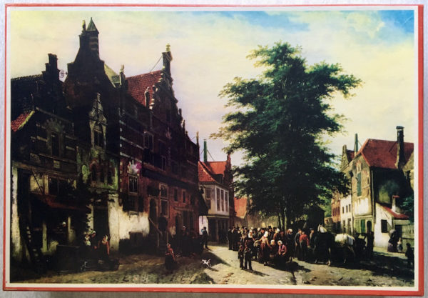 Image of the puzzle 1200, Flamenco, Enkhuizen, Cornelis Springer, Sealed Bag, Picture of the box