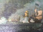 Image of the puzzle 247, Egel, The Naval Battle at Kijkduin, by Willem van de Velde the Younger, Complete, Detail of the puzzle