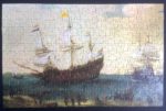 Image of the puzzle 247, Egel, A Number of East Indiamen off the Coast, by Hendrik Cornelisz Vroom, Complete, Picture of the puzzle