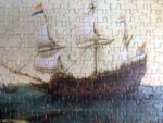 Image of the puzzle 247, Egel, A Number of East Indiamen off the Coast, by Hendrik Cornelisz Vroom, Complete, Picture of the puzzle