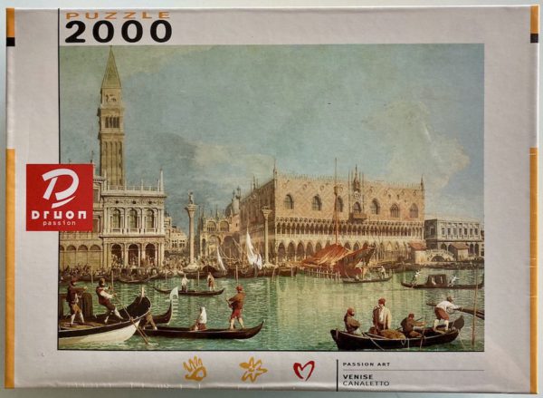 Image of the puzzle 2000, Druon, Venice, Canaletto, Factory Sealed, Picture of the box