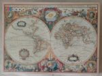 Image of the puzzle 3000, MB, 16th Century World Map, by Hendrick Doncker, Factory Sealed, Picture of the box