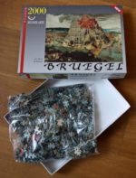 Image of the puzzle 2000, Ricordi, The Tower of Babel, Pieter Bruegel the Younger, Picture of the bag