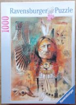Image of the puzzle 1000, Ravensburger, Indian Chief, by Ger Doornink, Complete, Picture of the box