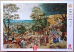 Image of the puzzle 1000, Deico, Christ Carrying the Cross, by Pieter Brueghel the Younger, Complete, Picture of the box