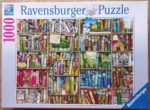 Image of the puzzle 1000, Ravensburger, The Bizarre Bookshop, by Colin Thompson, Complete, Picture of the box