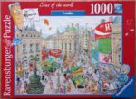 Image of the puzzle 1000, Ravensburger, Piccadilly Circus, by Frans Le Roux, Complete, Picture of the box