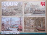 Image of the puzzle 1000, Jumbo, Canal Boats, by Anton Pieck, Complete, Picture of the box