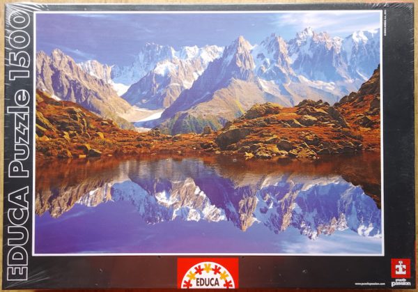 Image of the puzzle 1500, Educa, Chamonix - Mont Blanc, France, Factory Sealed, Picture of the box