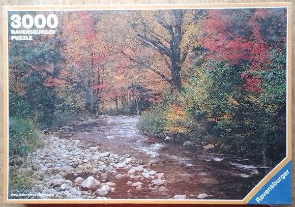 Image of the puzzle 3000, Ravensburger, Autumnal Colors, by Manfred Thonig, Factory Sealed, Picture of the box