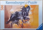 Image of the puzzle 500, Ravensburger, Fiery Stallion, by Joadoor, Factory Sealed, Picture of the box