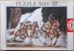 Image of the puzzle 500, Educa, Spirit of Grizzly Creek, by Judy Larson, Factory Sealed, Picture of the box