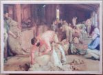 Image of the puzzle 750, Oz, Shearing the Rams, by Tom Roberts, Incomplete, Picture of the box