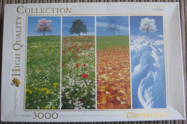 Image of the puzzle 3000, Clementoni, 4 Seasons, Factory Sealed, Picture of the box