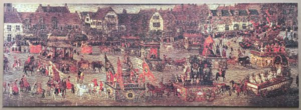 Image of the puzzle 1000, Falcon, The Triumph of Archduchess Isabella, by Denis van Alsloot, Complete, Picture of the puzzle