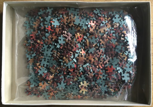 Image of the puzzle 1000, Falcon, The Triumph of Archduchess Isabella, by Denis van Alsloot, Complete, Picture of the bag