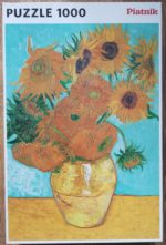 Image of the puzzle 1000, Piatnik, Sunflowers, by Vincent van Gogh, Sealed Bag, Picture of the box
