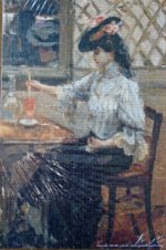 Image of the puzzle 500, Stedelijk, In the Cafe, Isaac Israëls, Factory Sealed, Picture of the puzze