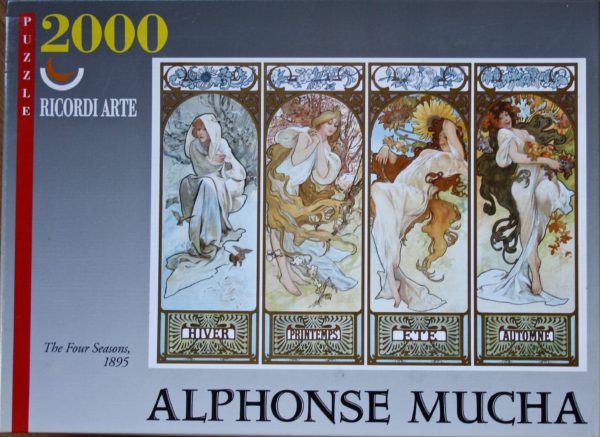 Image of the puzzle 2000, Ricordi, The Four Seasons, by Alphonse Mucha, Sealed Bag, Picture of the box