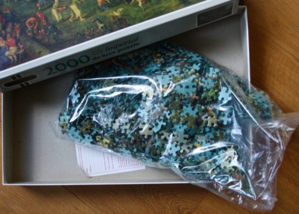 Image of the puzzle 2000, Falcon, The Wedding Feast, by Jan Brueghel the Elder, Sealed Bag, Picture of the bag