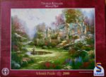 Image of the puzzle 2000, Schmidt, Gardens Beyond Spring Gate, by Thomas Kinkade, Sealed Bag, Picture of the box