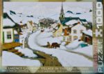 Image of the puzzle 1000, Eurographics, Village in the Laurentians, by Clarence Gagnon, Sealed Bag, Picture of the box