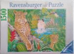 Image of the puzzle 1500, Ravensburger, In the Rain Forest, by Anne Didelot, Factory Sealed, Picture of the box