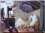 Image of the puzzle 750, Ravensburger, The Poor Poet, by Carl Spitzweg, Complete, Picture of the box