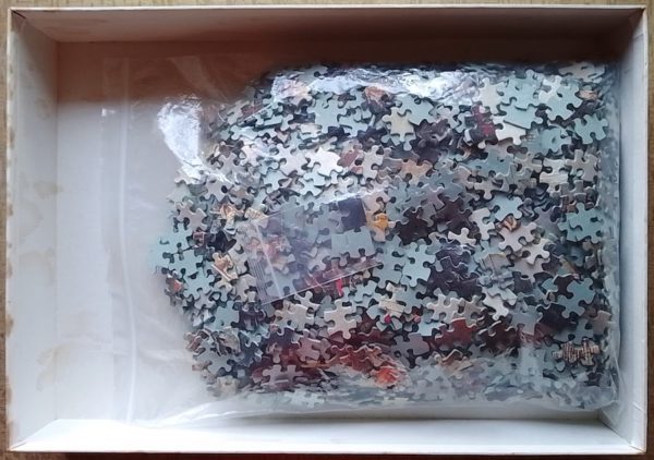 Image of the puzzle 2000, Jumbo, The Battle of Gibraltar, by Cornelis Claesz van Wieringen, Complete, Picture of the bag