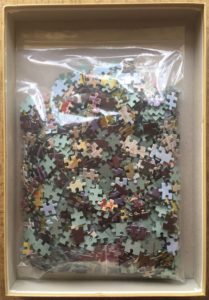Image of the puzzle 1000, Jumbo, Vichy, Julien Lacaze, Complete, Picture of the bag