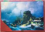 Image of the puzzle 1200, Hema, Winter Scene, Charles Leickert, Complete, Picture of the box