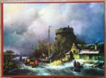 Image of the puzzle 1200, Hema, Winter Scene, Charles Leickert, Complete, Picture of the box