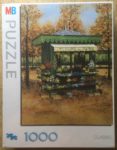 Image of the puzzle 1000, MB, The Flower Stand, by André Renoux, Factory Sealed, Picture of the box