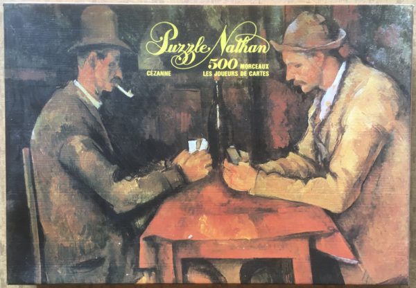 Image of the puzzle 500, Nathan, The Card Players, Paul Cézanne, Complete, Picture of the box