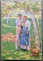 Image of the puzzle 1000, Jumbo, The Orchard, by Nelly Erichsen, Complete, Picture of the box