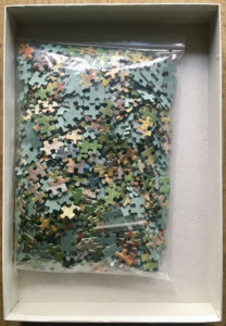 Image of the puzzle 1000, Jumbo, The Orchard, by Nelly Erichsen, Complete, Picture of the bag