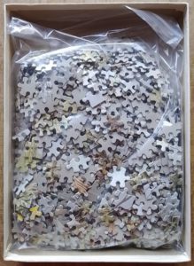 Image of the puzzle 1000, Hestair, Reed Bunting, Complete, Picture of the bag