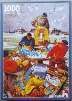Image of the puzzle 1000, Nathan, The Fishermens Haul, by Mathurin Méheut, Complete, Picture of the box