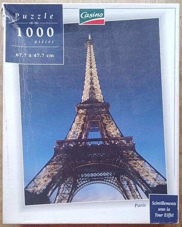Image of the puzzle 1000, Casino, Scintillements sous la Tour Eiffel, Complete, Picture of the box