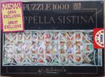 Image of the puzzle 1000, Educa, Sistine Chapel, Michelangelo, Factory Sealed, Picture of the box